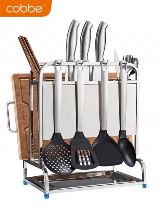 304不锈钢刀架厨房用品多功能刀座置物架